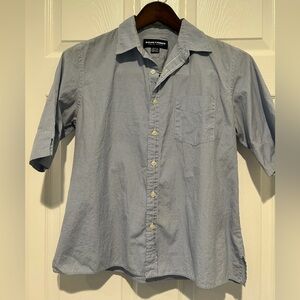 Ralph Lauren Polo Golf Kids 10 Blue Check a plaid Short Sleeve Button Down Shirt